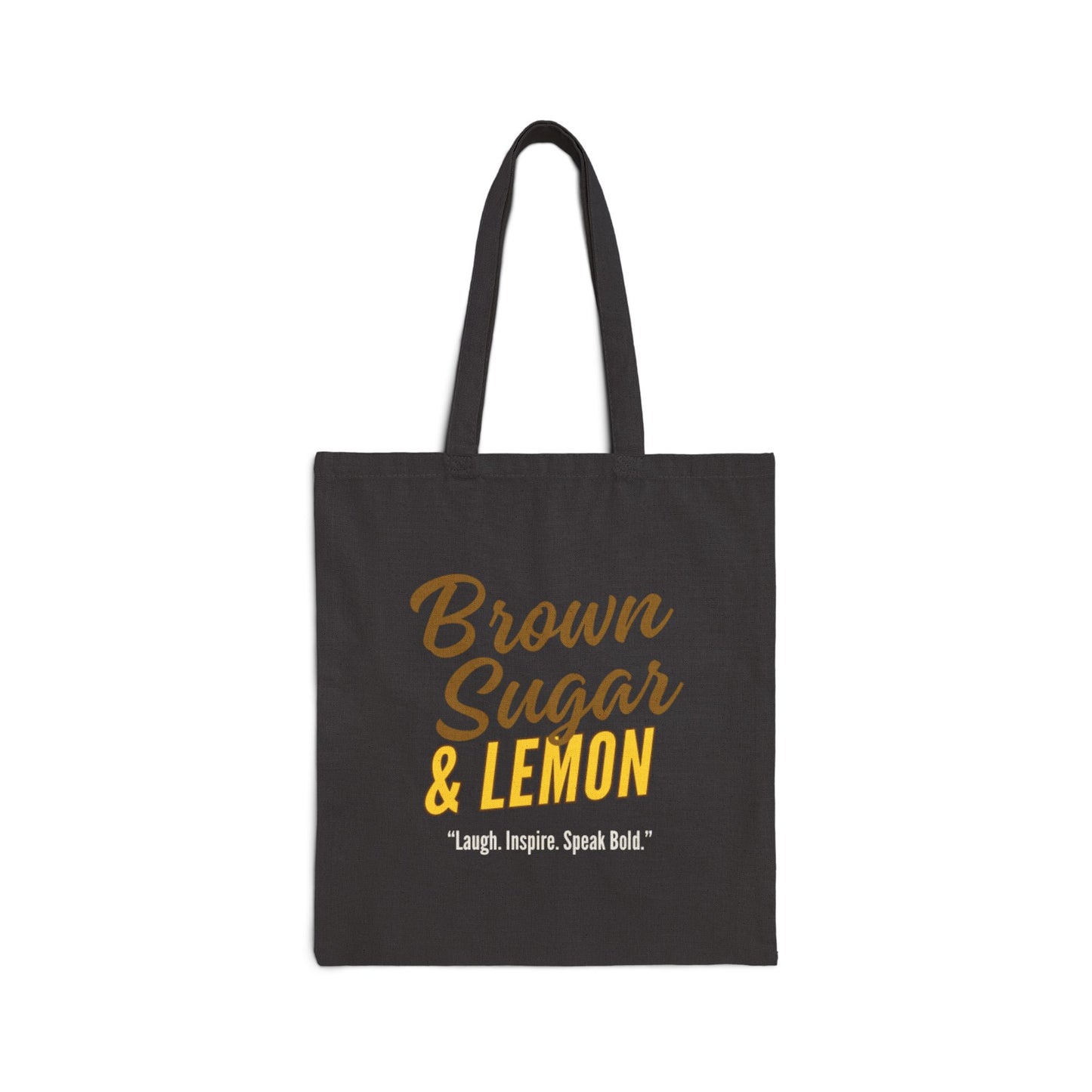 Brown Sugar & Lemon Recyclable Tote Bag, Black