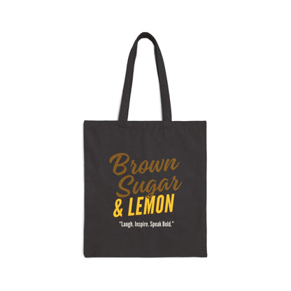Brown Sugar & Lemon Recyclable Tote Bag, Black