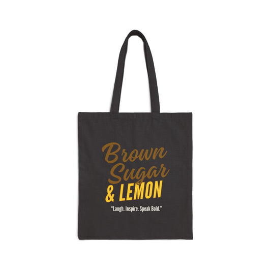 Brown Sugar & Lemon Recyclable Tote Bag, Black