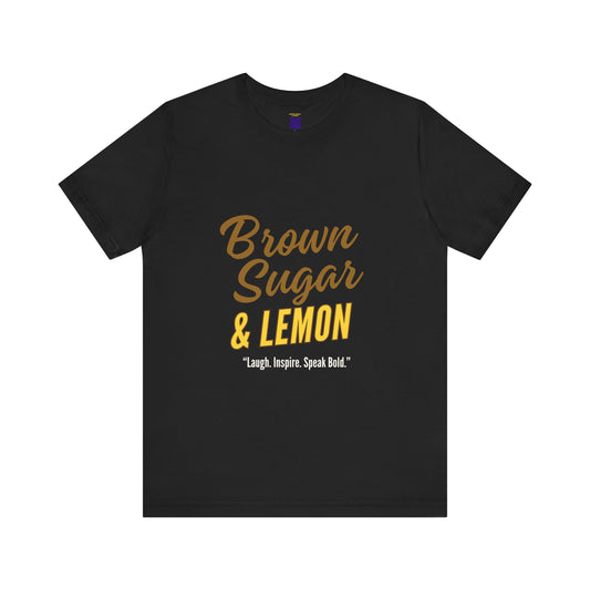 Brown Sugar and Lemon Logo Multicolor Tee (Black)