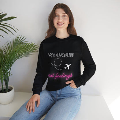 Flights not Feelings Sweatshirt Black