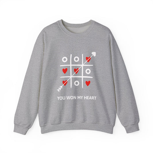 Tic Tac Toe Heart Sweatshirt