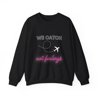 Flights not Feelings Sweatshirt Black