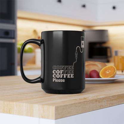 Coffee Lover Mug (15oz) - "Coffee Coffee Coffee Please"