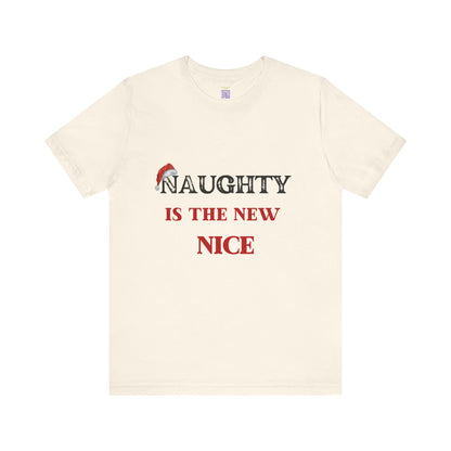 Christmas Naughty Nice Santa Hat T-Shirt