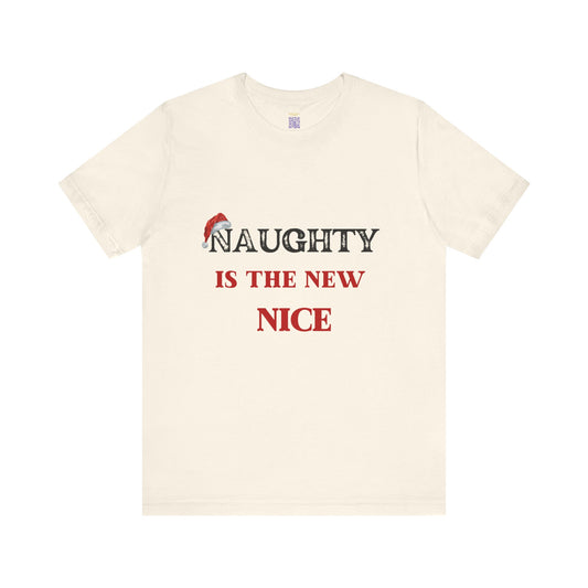 Christmas Naughty Nice Santa Hat T-Shirt