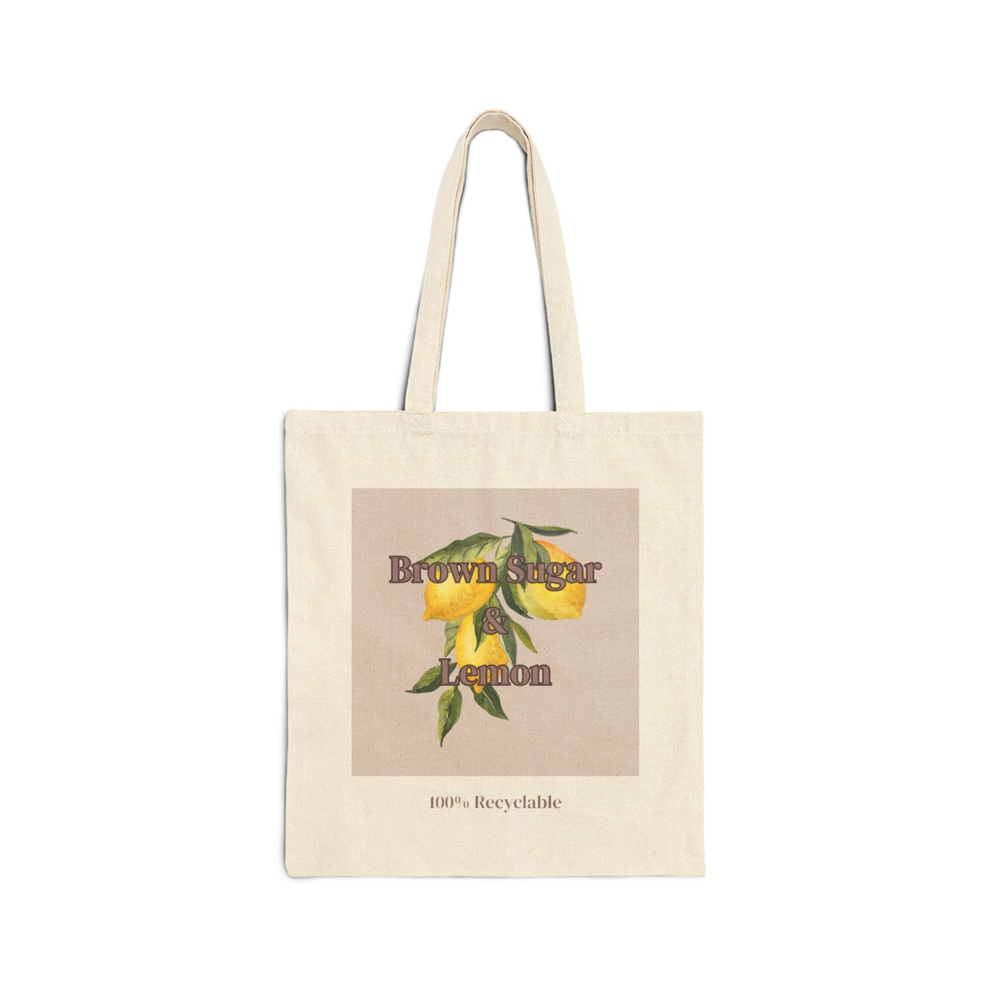 Logo Canvas Tote Bag, Natural