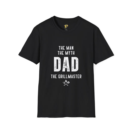 Dad Grillmaster T-Shirt - The Man The Myth The Grillmaster