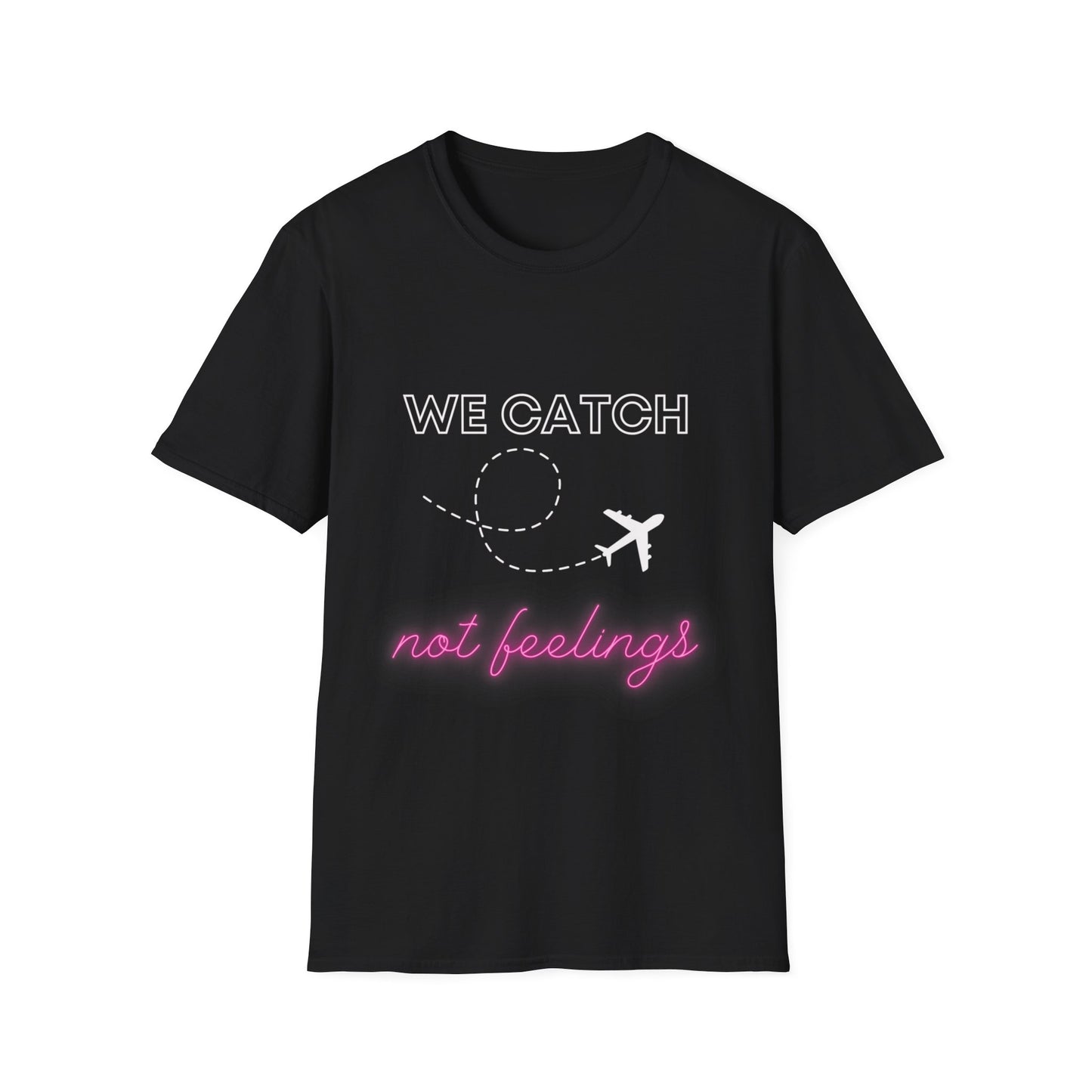 Flights Not Feelings T-Shirt Black