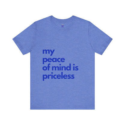 Peace of Mind Blue on Blue T-Shirt