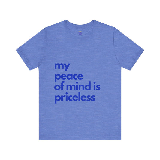 Peace of Mind Blue on Blue T-Shirt
