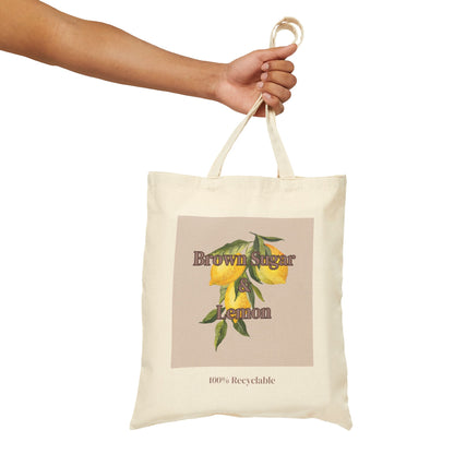 Logo Canvas Tote Bag, Natural